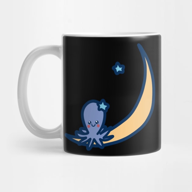 Cute Moon Octopus by saradaboru